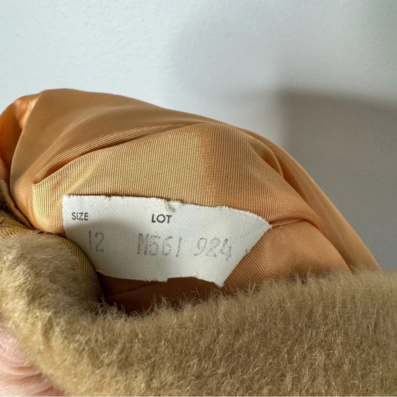 Vintage 1970s Pendleton Camel Brown Virgin Wool Longline Coat and Skirt Set - Picture 15 of 16